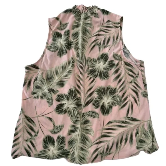 W5 TOP BLOUSE Mock neck Size XL sleeveless - Picture 3 of 5